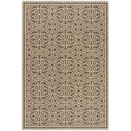 Safavieh 4 x 6 ft. Beach House Contemporary Rectangle Indoor & Outdoor Area Rugs Cream & Beige BHS134C-4